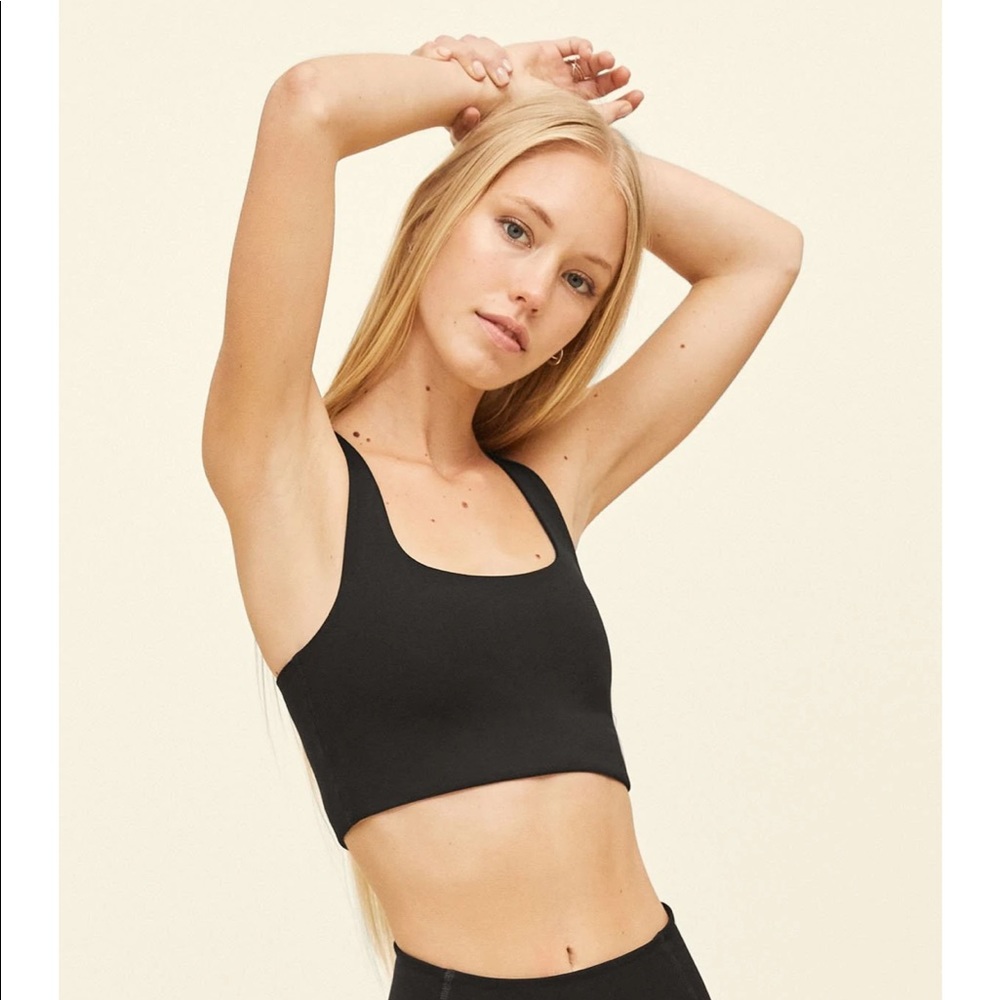 Girlfriend Collective Paloma Black Sports Bra